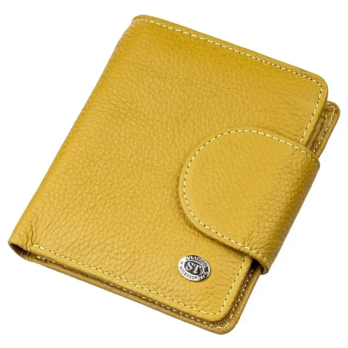 Невеликий портмоне для жінок ST Leather 18924 Гірчичний