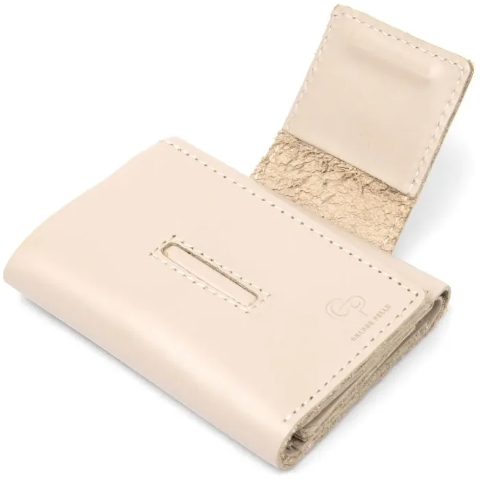 Невеликий портмоне унісекс GRANDE PELLE 11465 Бежевий