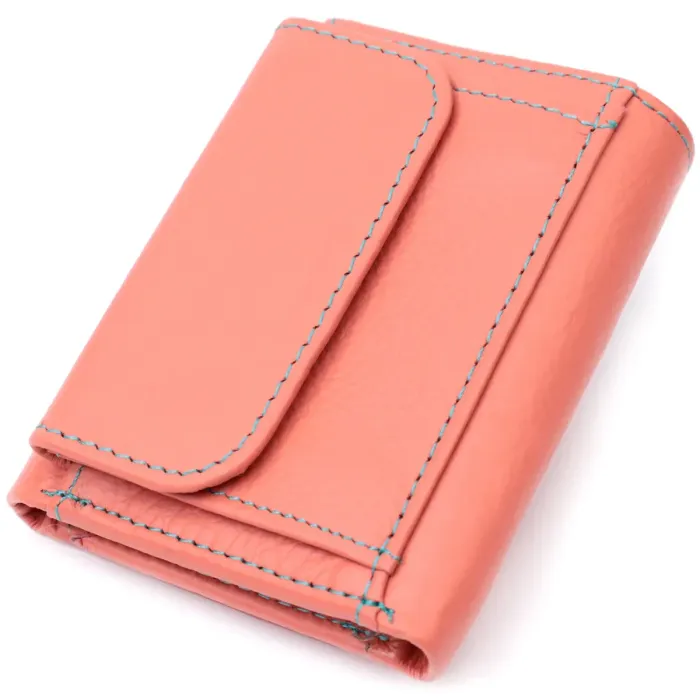 Небольшой кошелек для модниц из натуральной кожи ST Leather 19505 Оранжевый