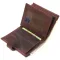 Небольшой мужской кошелек в винтажной коже KARYA 21387 Коричневый
