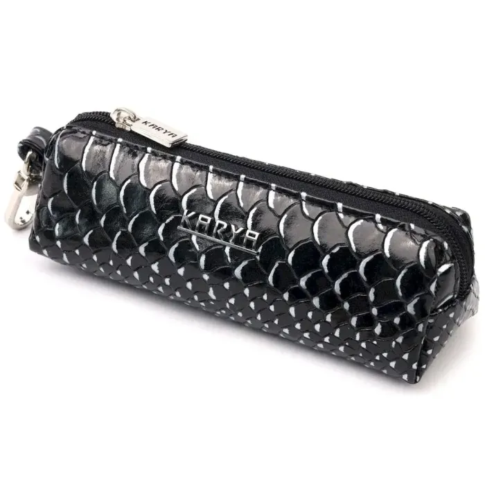 Незвичайна ключниця з натуральної фактурної шкіри KARYA 21219