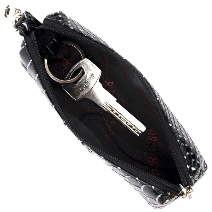 Незвичайна ключниця з натуральної фактурної шкіри KARYA 21219