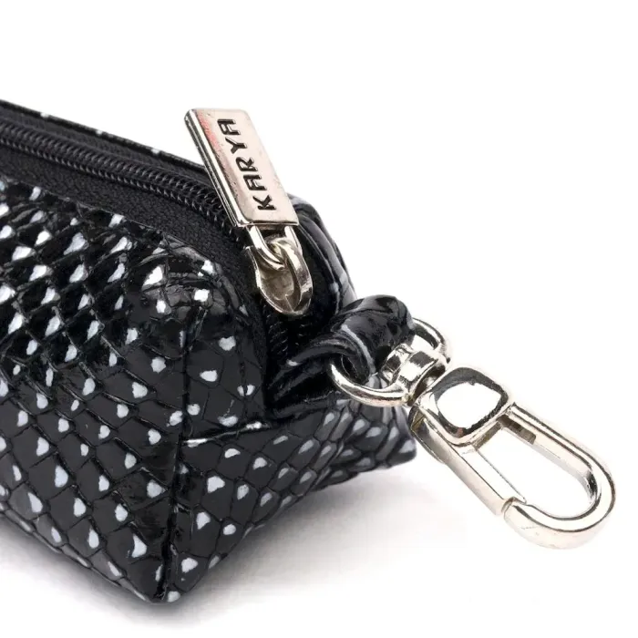 Незвичайна ключниця з натуральної фактурної шкіри KARYA 21219