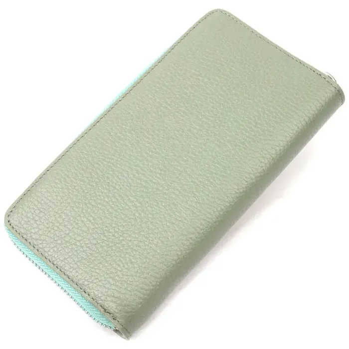 Необычный вертикальный женский кошелек из натуральной кожи KARYA 21156 Бирюзовый