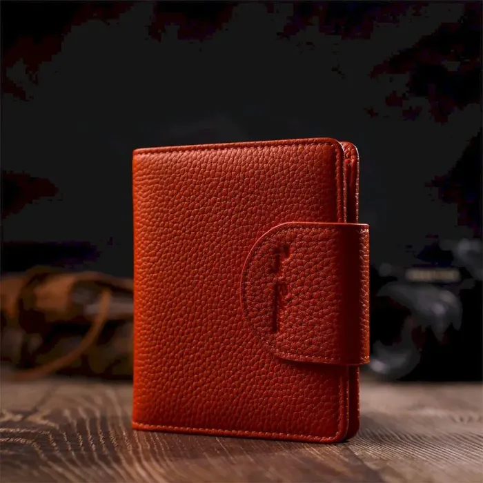 Неповторний жіночий гаманець з натуральної шкіри Tony Bellucci 22064 Помаранчевий