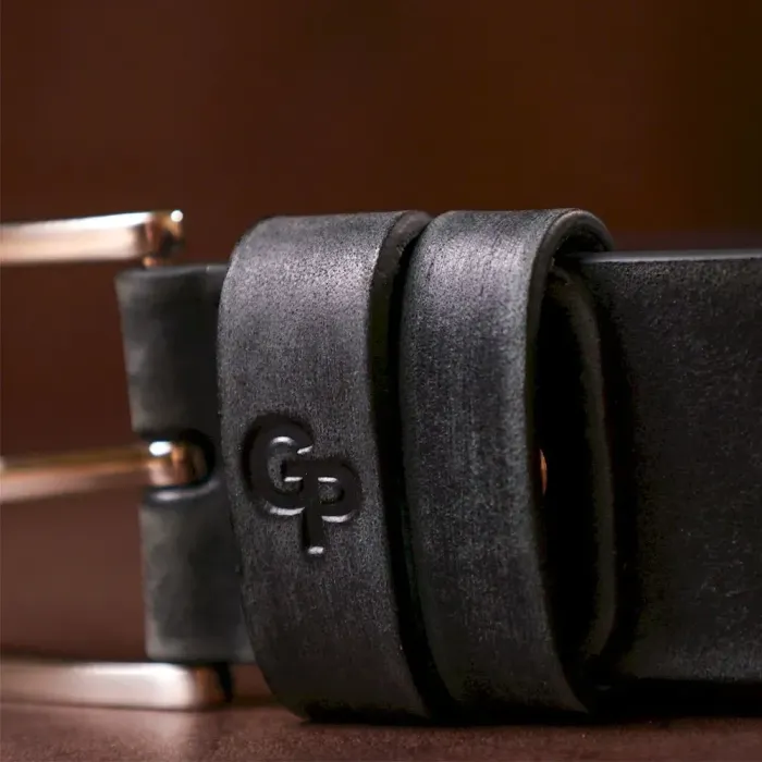 Ремінь чоловічий Grande Pelle 11050 Сірий