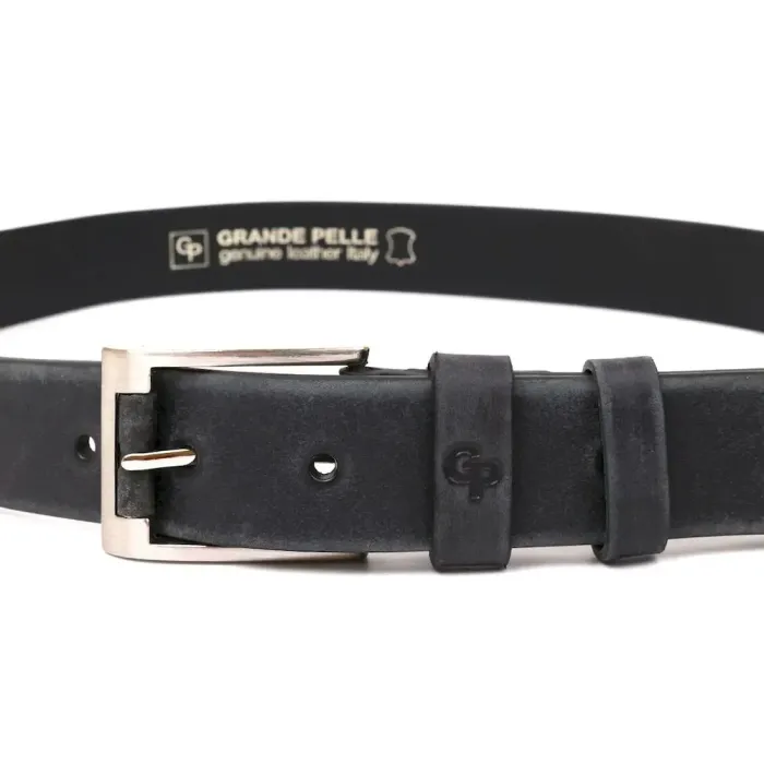 Ремінь чоловічий Grande Pelle 11050 Сірий