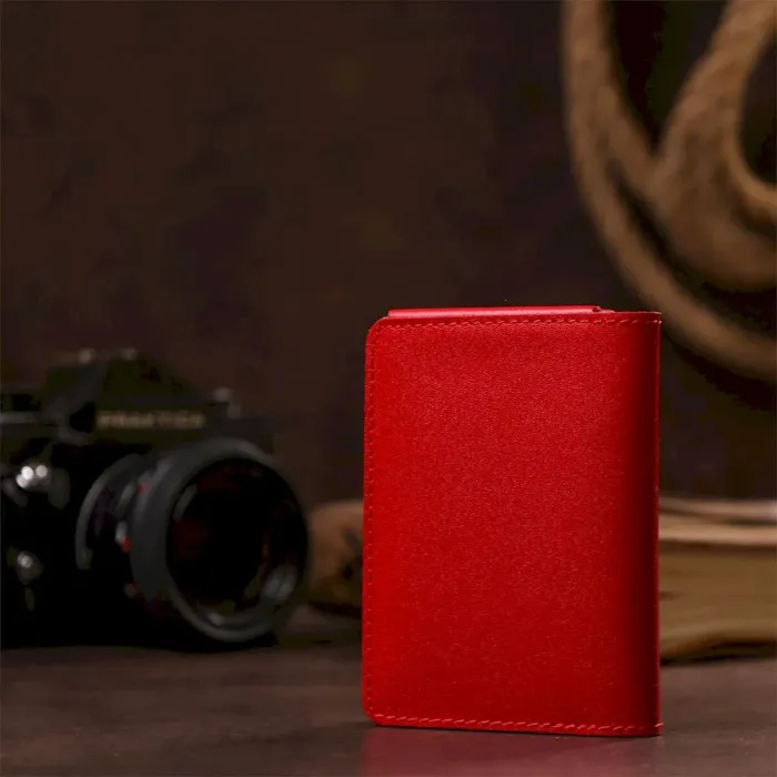 Обкладинка для авто документів на 3 слоти шкіряна Shvigel 13965 Червона