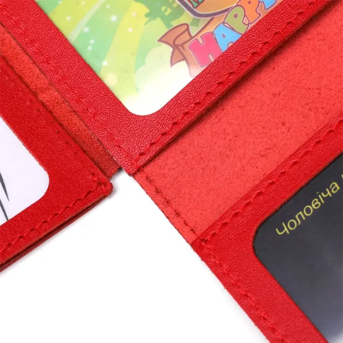 Обкладинка для авто документів на 3 слоти шкіряна Shvigel 13965 Червона