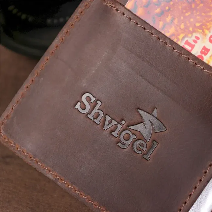 Обложка для автодокументов Shvigel 13922 кожаная Коричневая