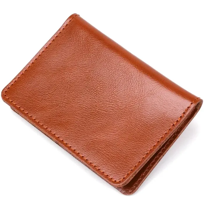 Обкладинка для посвідчення Shvigel 13928 Шкіряна Руда