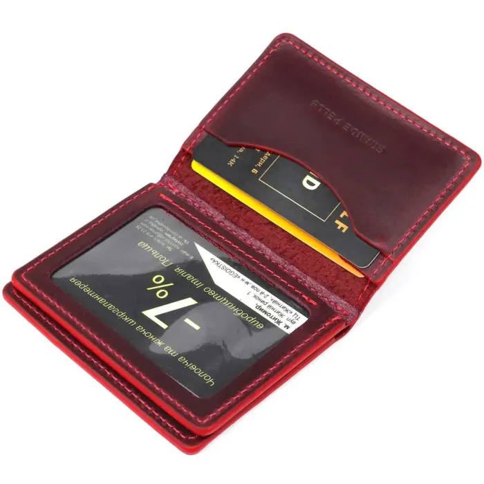 Обкладинка для прав водія шкіряна GRANDE PELLE 11192 Бордова