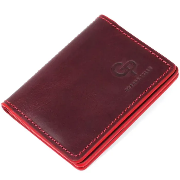 Обкладинка для прав водія шкіряна GRANDE PELLE 11192 Бордова