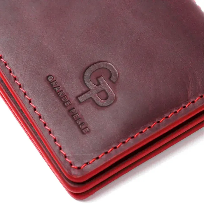 Обкладинка для прав водія шкіряна GRANDE PELLE 11192 Бордова