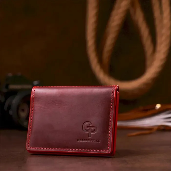 Обкладинка для прав водія шкіряна GRANDE PELLE 11192 Бордова