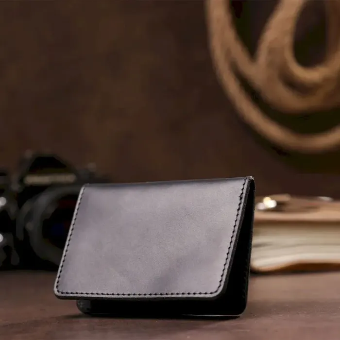 Обкладинка для прав водія Shvigel 13926 шкіряна Чорна