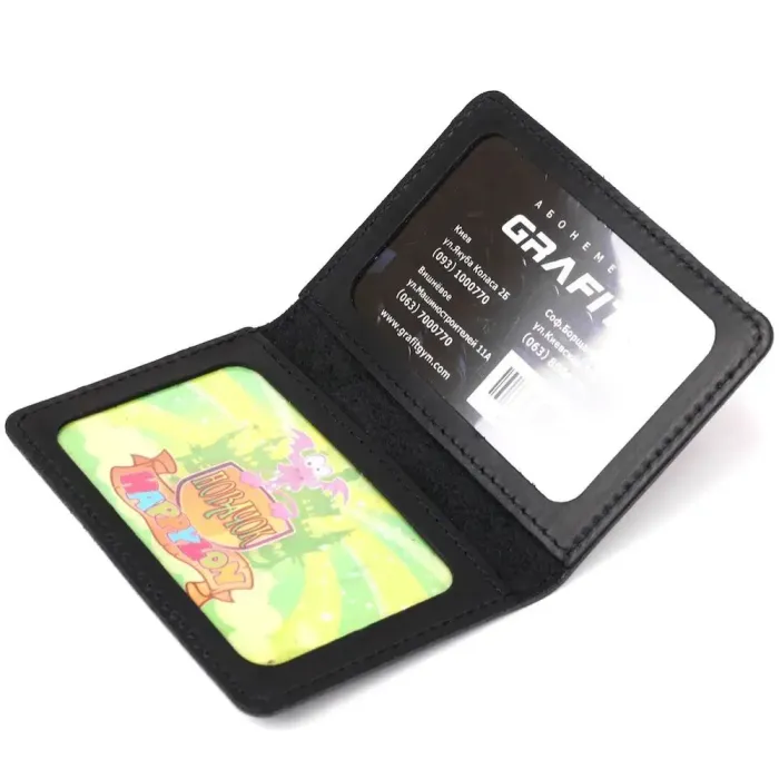 Обкладинка для прав водія Shvigel 13926 шкіряна Чорна