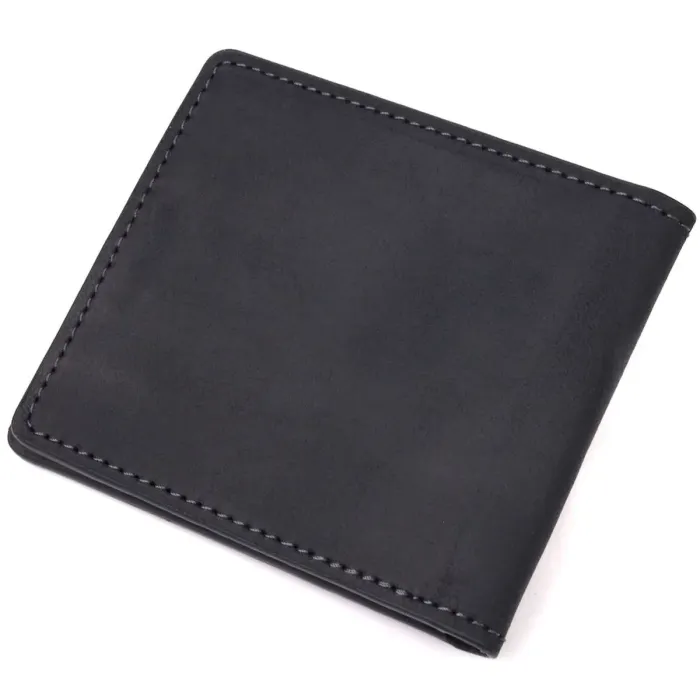 Обкладинка із вінтажної шкіри для посвідчення учасника бойових дій Серце GRANDE PELLE 16757 Чорна