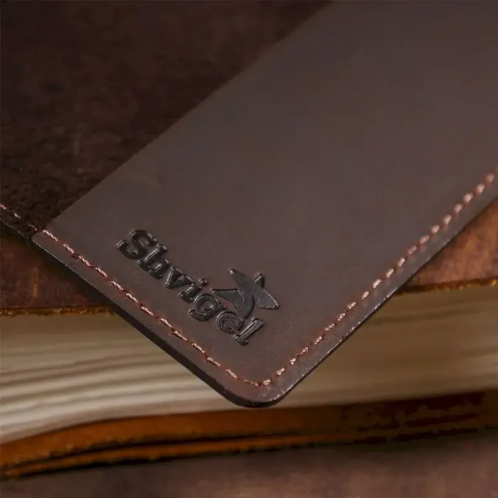 Обкладинка на паспорт Shvigel 13918 Коричнева шкіряна