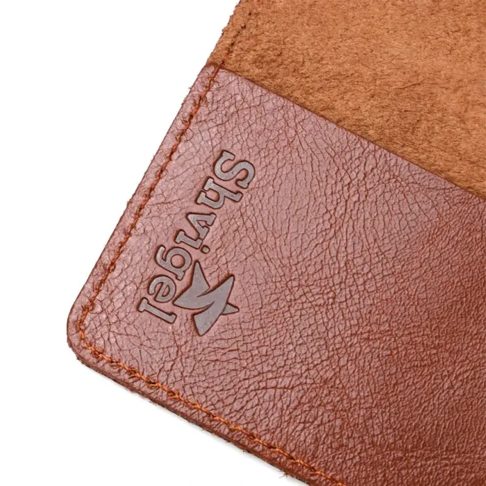 Обкладинка на паспорт Shvigel 13919 Коричнева шкіряна