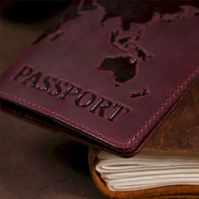 Обкладинка на паспорт Shvigel 13955 Шкіряна матова