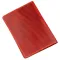 Обкладинка на паспорт Shvigel 13958 з точковим тисненням шкіряна Червона
