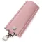 Чарівна жіноча шкіряна ключниця на кнопках GRANDE PELLE 11641 Пудровий