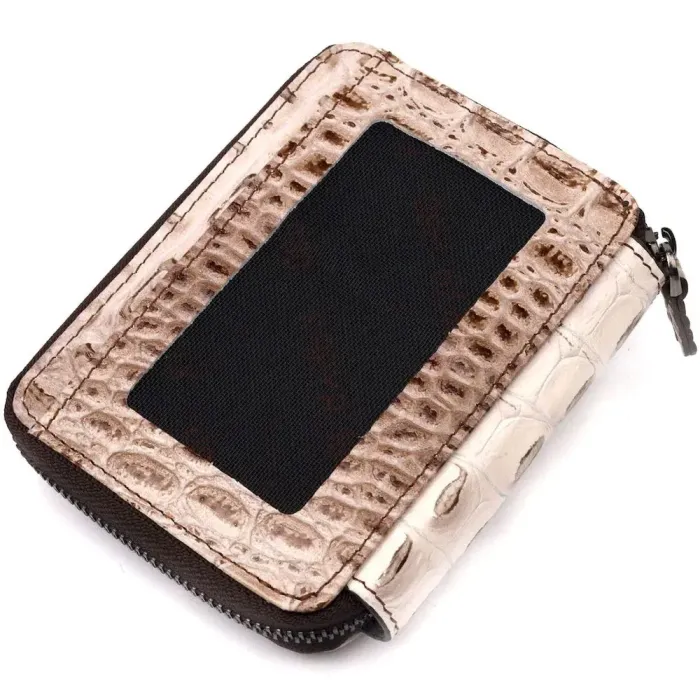 Дуже гарний гаманець з натуральної фактурної шкіри під крокодила KARYA 20974