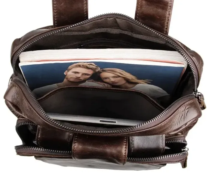 Сумка чоловіча Vintage 14233 Коричнева