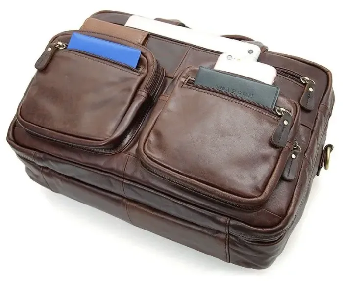 Сумка чоловіча Vintage 14411 Коричнева
