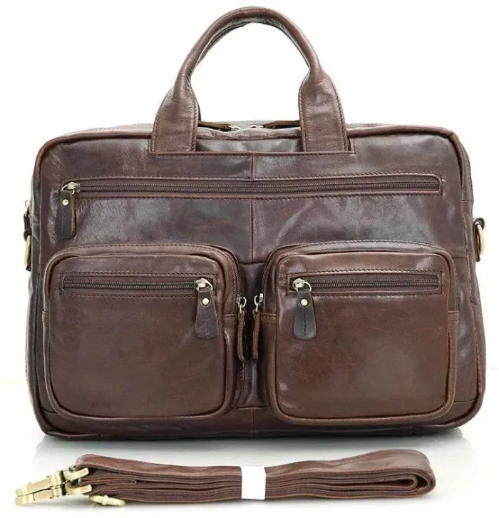 Сумка чоловіча Vintage 14411 Коричнева