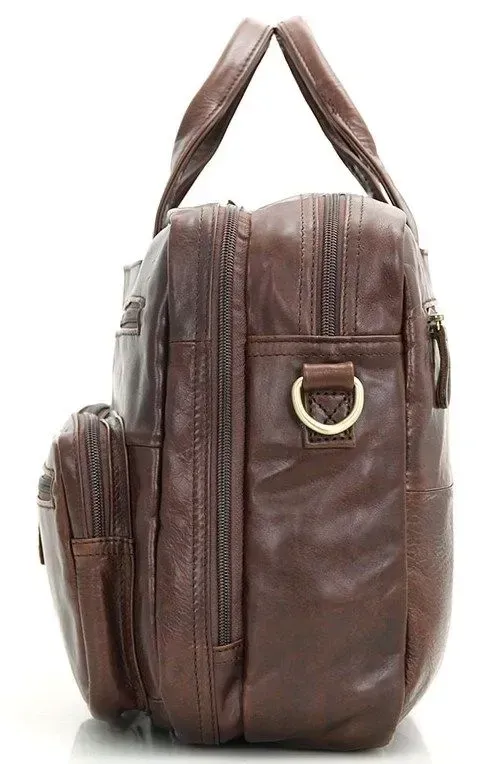 Сумка чоловіча Vintage 14411 Коричнева