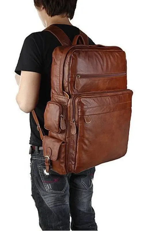 Рюкзак Vintage 14156 зі шкіри Коричневий