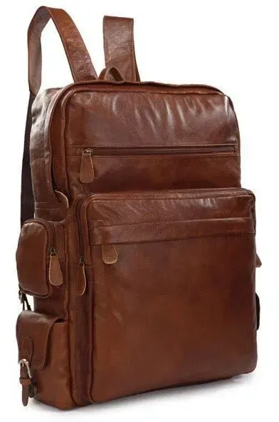 Рюкзак Vintage 14156 зі шкіри Коричневий