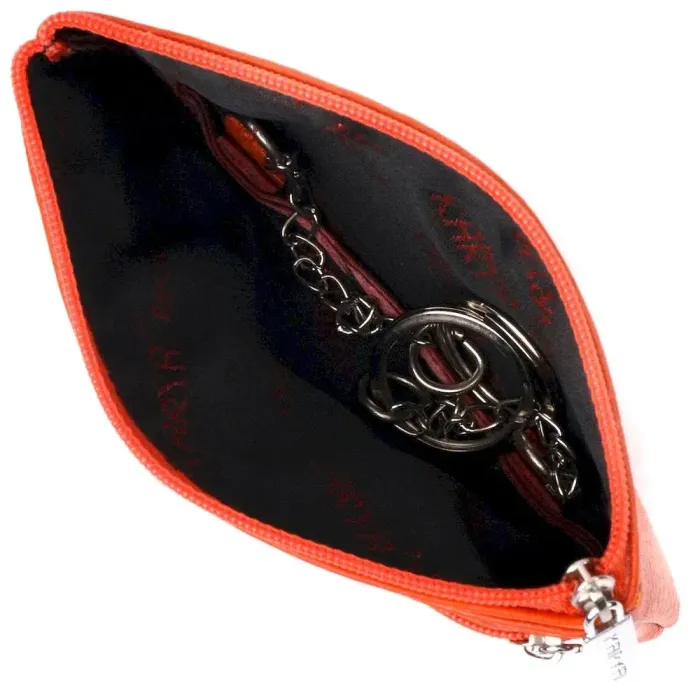 Оригінальна ключниця з натуральної шкіри KARYA 21212 Помаранчевий
