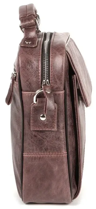 Сумка SHVIGEL 00874 шкіряна Коричнева