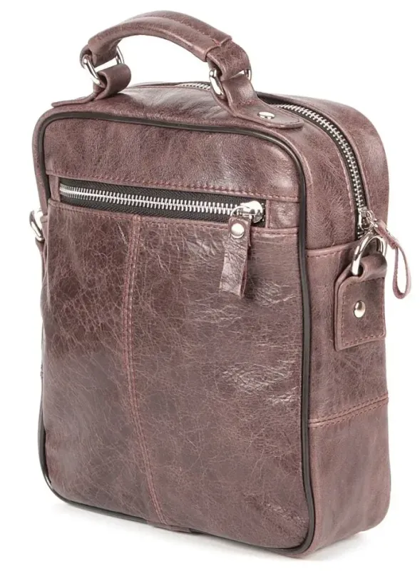 Сумка SHVIGEL 00874 шкіряна Коричнева