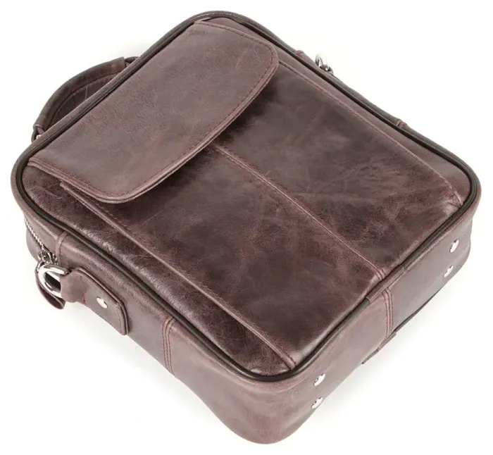 Сумка SHVIGEL 00874 шкіряна Коричнева