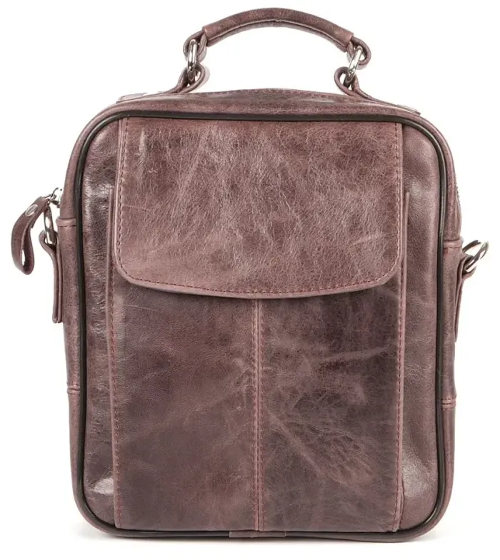 Сумка SHVIGEL 00874 шкіряна Коричнева