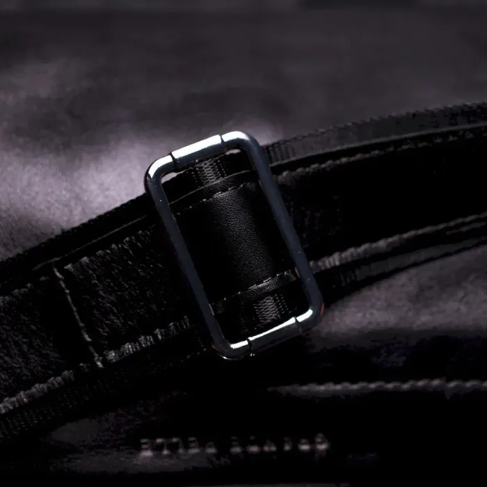 Оригінальна сумка через плече із натуральної шкіри GRANDE PELLE 11649 Чорна