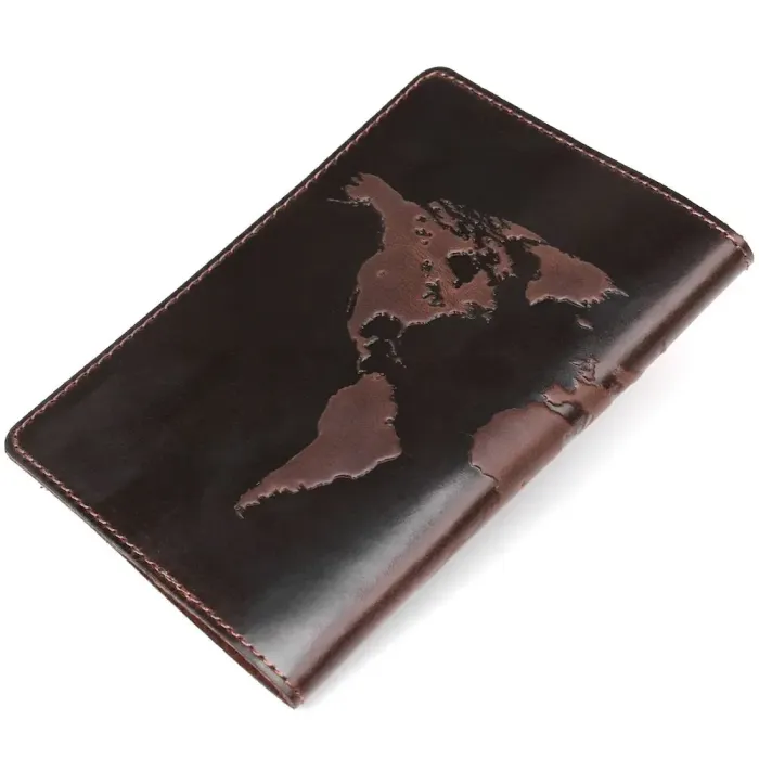 Оригінальна обкладинка на паспорт з натуральної шкіри Shvigel 16135