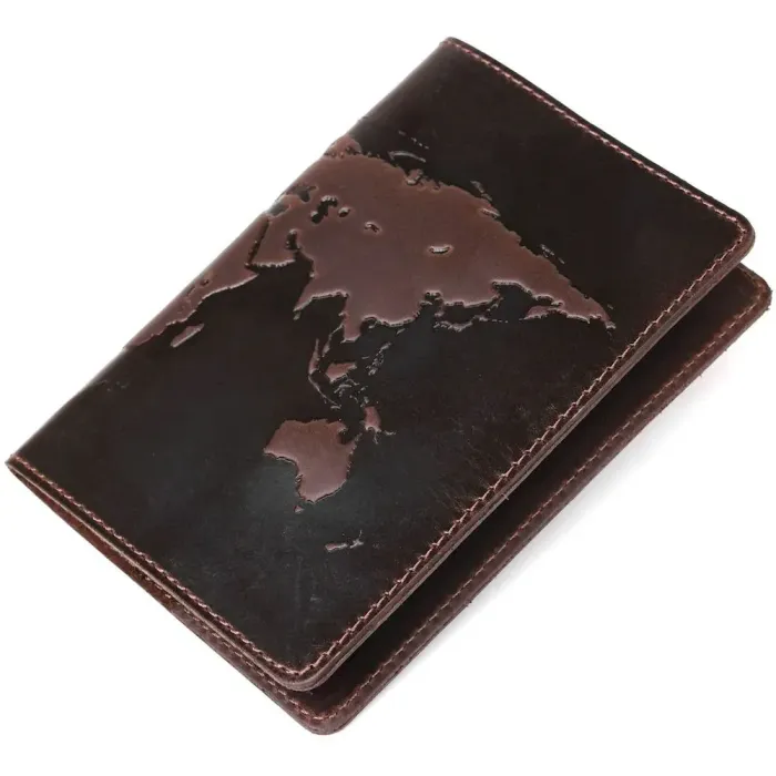 Оригінальна обкладинка на паспорт з натуральної шкіри Shvigel 16135