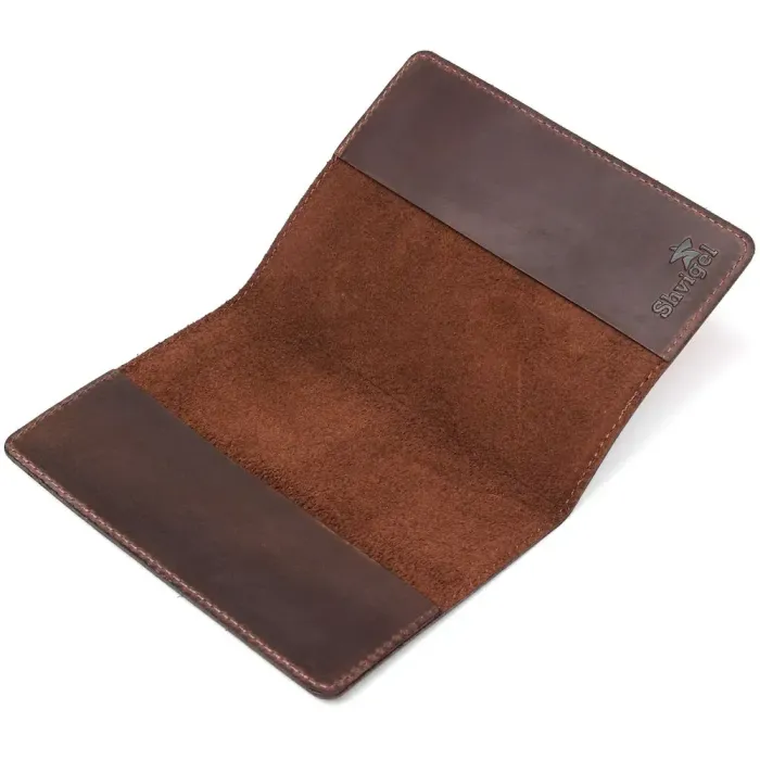 Оригінальна обкладинка на паспорт з натуральної шкіри Shvigel 16135