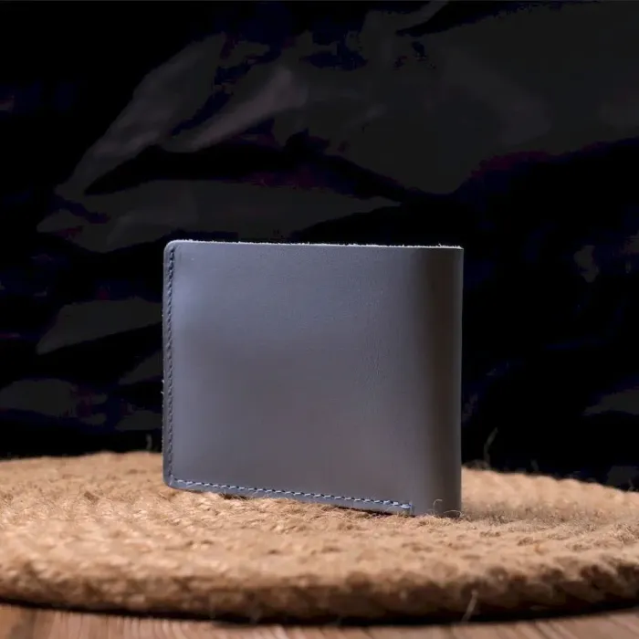 Оригінальне шкіряне портмоне у два додавання комбі двох кольорів Серце GRANDE PELLE 16732 Жовто-блакитне