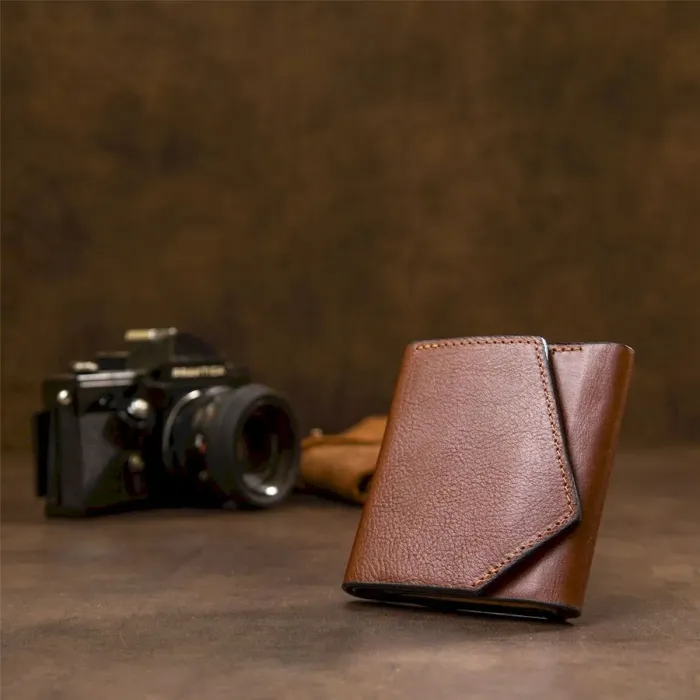 Оригінальне портмоне для чоловіків GRANDE PELLE 11464 Коричневий