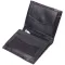Оригінальне портмоне для чоловіків з натуральної шкіри з тисненням під крокодила KARYA 21325 Чорний