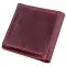 Оригінальне портмоне жіноче з накладною монетницею GRANDE PELLE 11225 Бордове