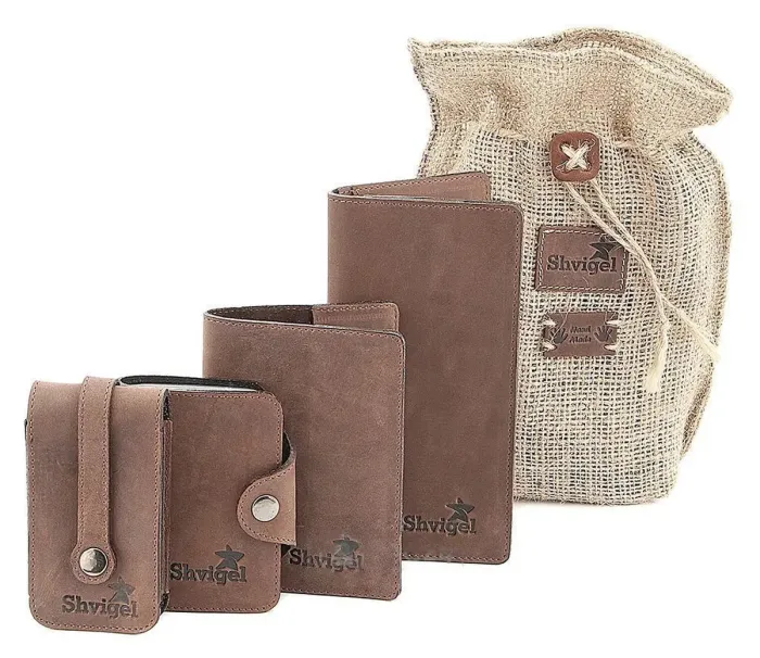 Оригинальный набор из кожаных аксессуаров SHVIGEL 10074