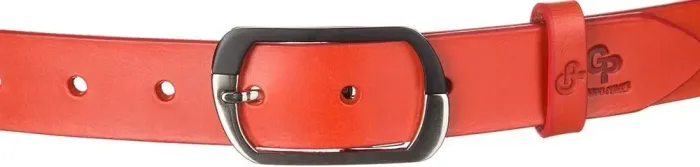 Ремінь жіночий GRANDE PELLE 11033 шкіра Червоний