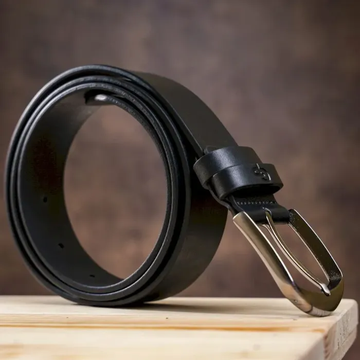 Ремень мужской GRANDE PELLE 00772 натуральная кожа Черный